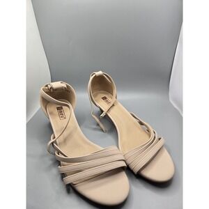 Didifu Nude Strappy Heels Women's Size 9 – Nude Beige Ankle Strap Sandals – New